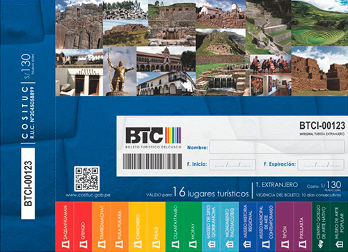 Boleto Turístico Cusco 2021 - 2022